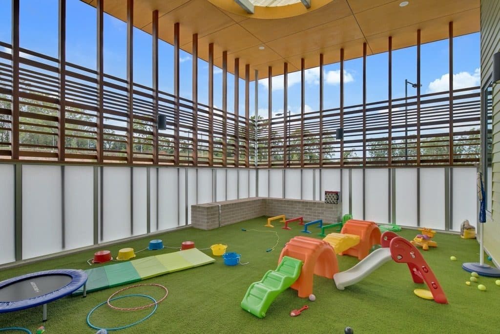 The double-height early-intervention play space.